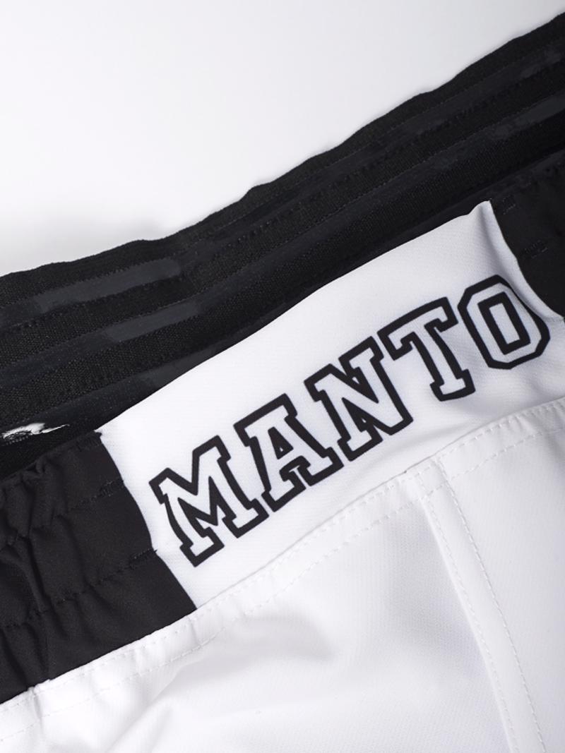 MANTO miko FIGHT SHORTS-WHITE